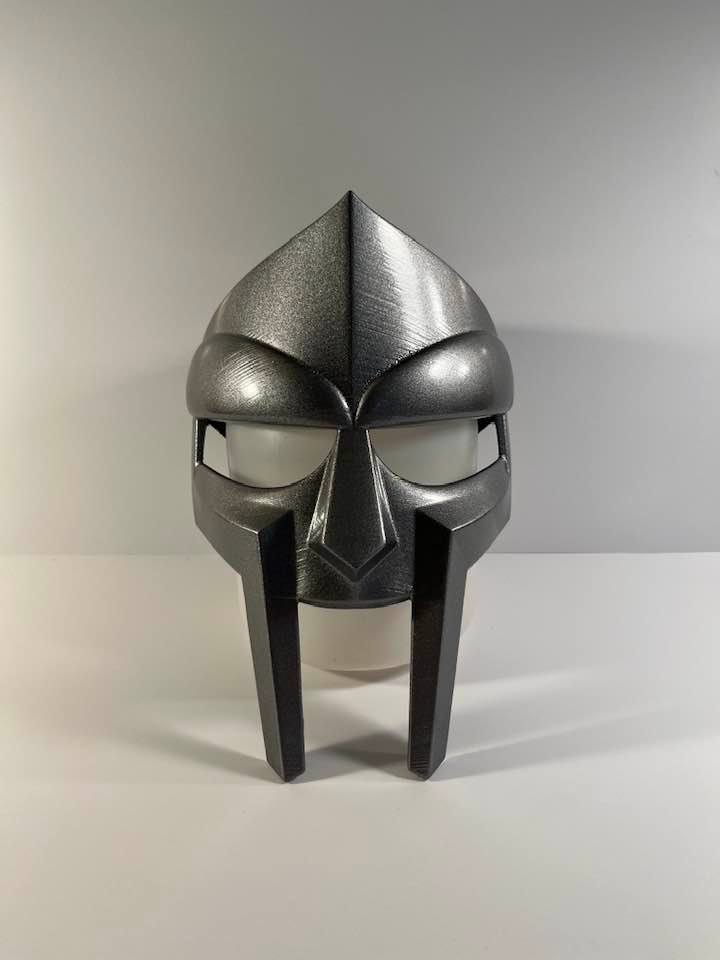 MF Doom Gladiator Mask Silver Finish in Steel Metal Mask Wearable MF Doom  Mask