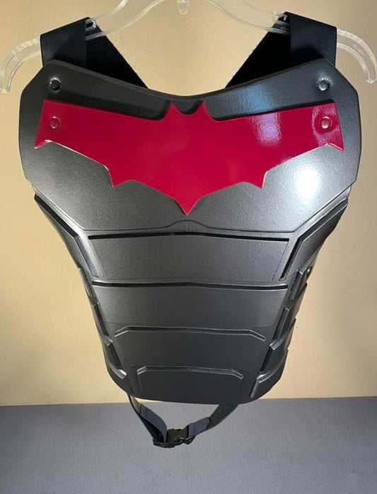 Red Hood Vengeance version chest armor Black Stainless Steel Burgundy