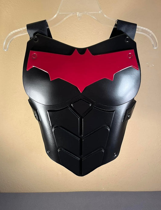 Red Hood Womens chest armor Matte Black Burgundy