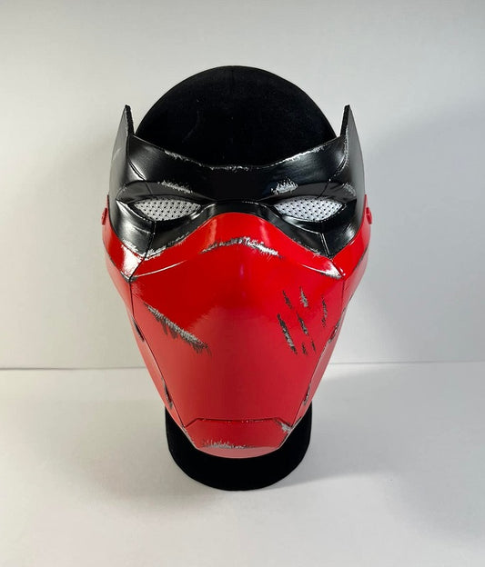 Red Hood Outlaw mask Fire Red and Matte Black