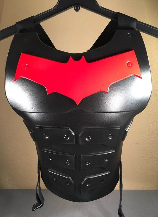 Red Hood chest armor Matte Black Fire Red